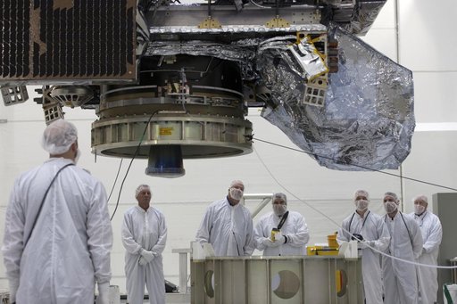 GOES-S Move to Workstand; Transition into Highbay