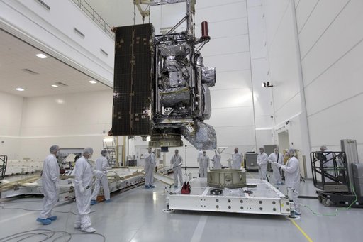 GOES-S Move to Workstand; Transition into Highbay