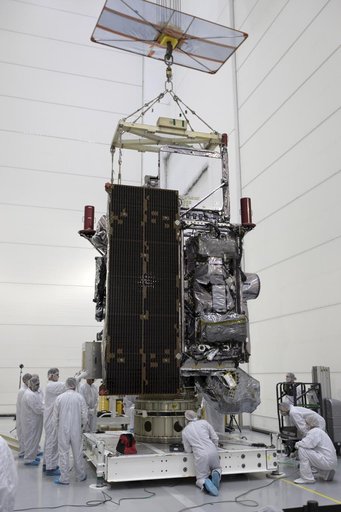 GOES-S Move to Workstand; Transition into Highbay