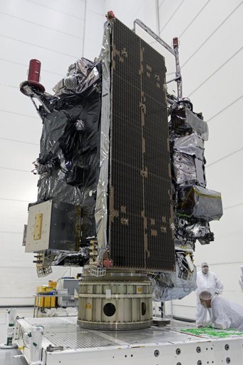 GOES-S Move to Workstand; Transition into Highbay
