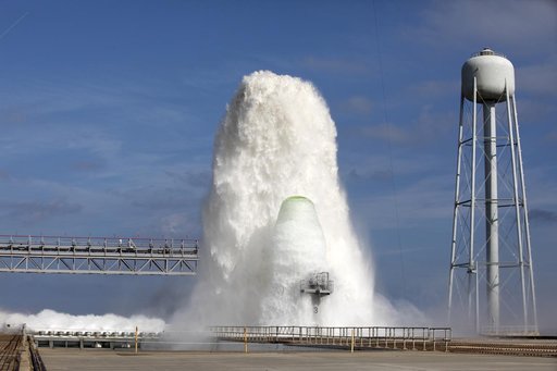 Wet Flow Test at Launch Complex 39B