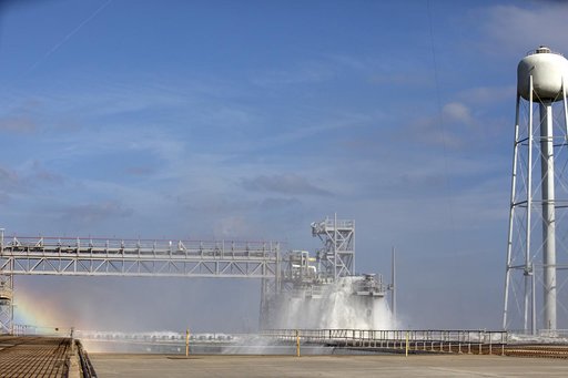 Wet Flow Test at Launch Complex 39B