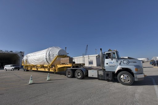 GOES-S Atlas V Booster and Centaur Stages Arrival, Offload, and