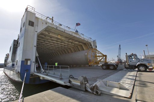 GOES-S Atlas V Booster and Centaur Stages Arrival, Offload, and