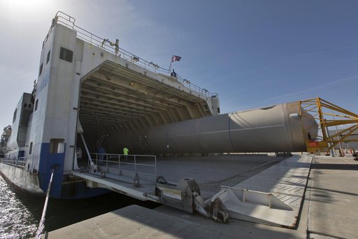 GOES-S Atlas V Booster and Centaur Stages Arrival, Offload, and