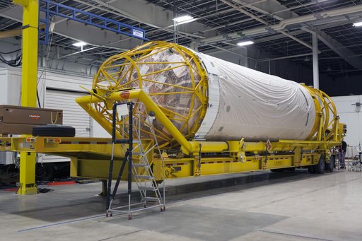 GOES-S Atlas V Centaur Stage Transport from ASOC to DOC