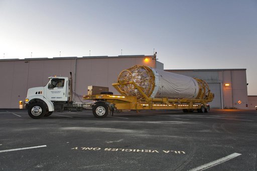 GOES-S Atlas V Centaur Stage Transport from ASOC to DOC