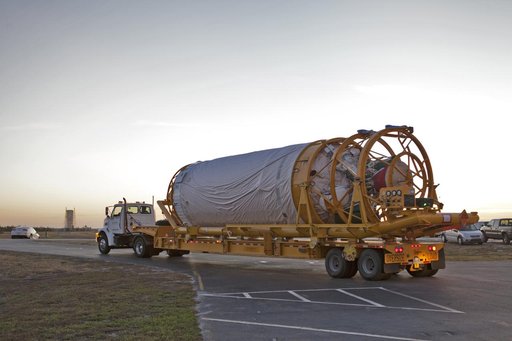 GOES-S Atlas V Centaur Stage Transport from ASOC to DOC
