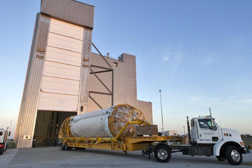 GOES-S Atlas V Centaur Stage Transport from ASOC to DOC