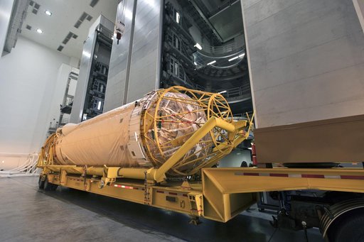 GOES-S Atlas V Centaur Stage Transport from ASOC to DOC