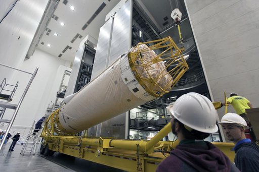 GOES-S Atlas V Centaur Stage Transport from ASOC to DOC