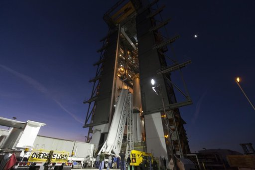 GOES-S Atlas V Last SRB Lift to Booster