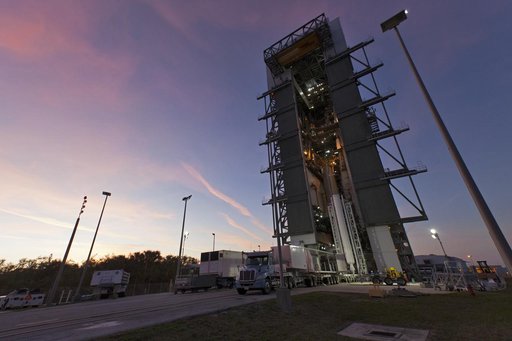 GOES-S Atlas V Last SRB Lift to Booster
