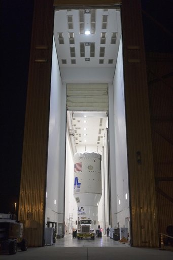 GOES-S Atlas V Centaur Stage Transport to VIF