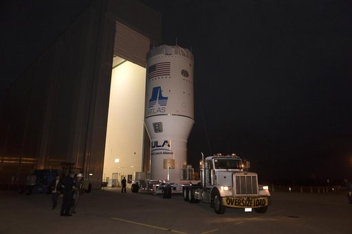 GOES-S Atlas V Centaur Stage Transport to VIF