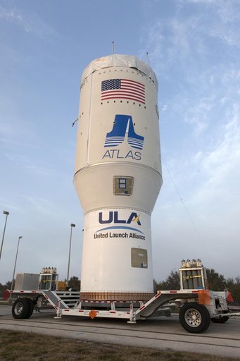 GOES-S Atlas V Centaur Stage Transport to VIF