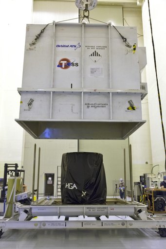 TESS Spacecraft Uncrating