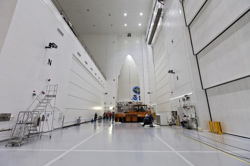 GOES-S Spacecraft Transport from Astrotech to Pad 41