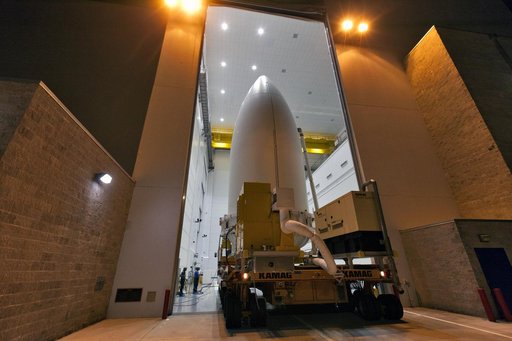 GOES-S Spacecraft Transport from Astrotech to Pad 41