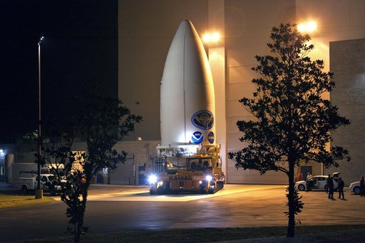 GOES-S Spacecraft Transport from Astrotech to Pad 41