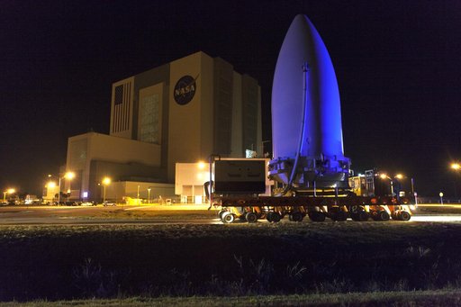 GOES-S Spacecraft Transport from Astrotech to Pad 41