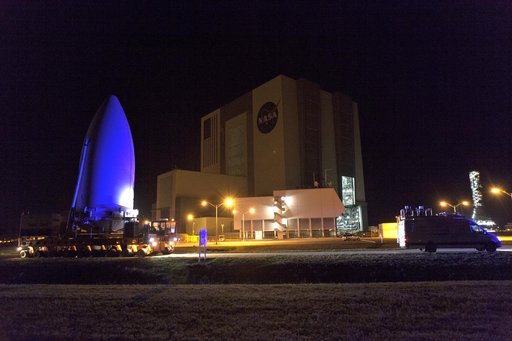 GOES-S Spacecraft Transport from Astrotech to Pad 41