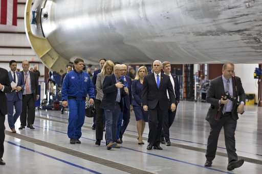 Vice President Mike Pence Visits Kennedy Space Center - Tour of
