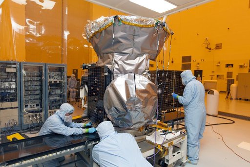 TESS Spacecraft Solar Panel Array Deployment Testing