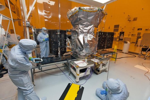 TESS Spacecraft Solar Panel Array Deployment Testing