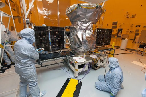 TESS Spacecraft Solar Panel Array Deployment Testing