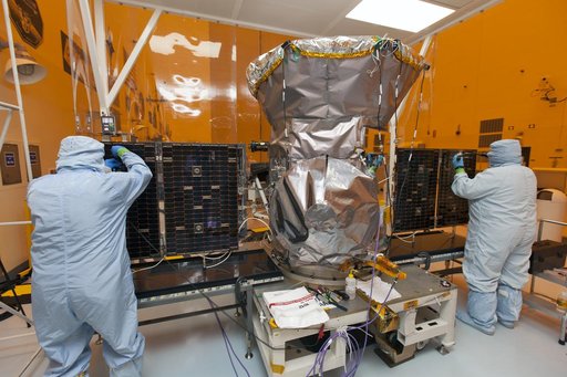 TESS Spacecraft Solar Panel Array Deployment Testing