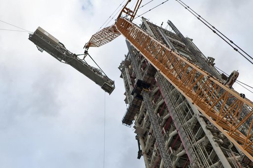 Crew Access Arm Installation onto Mobile Launcher
