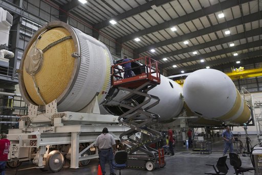 Delta IV Heavy Centaur Stage Mate to Booster - Parker Solar Prob