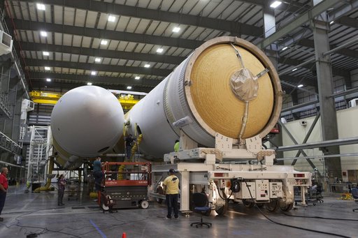 Delta IV Heavy Centaur Stage Mate to Booster - Parker Solar Prob