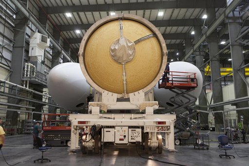 Delta IV Heavy Centaur Stage Mate to Booster - Parker Solar Prob