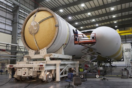 Delta IV Heavy Centaur Stage Mate to Booster - Parker Solar Prob