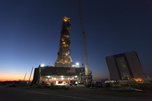 ICPSU Install onto Mobile Launcher - Preps for Lift