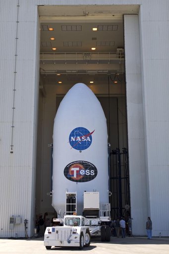 SpaceX TESS Fairing Move