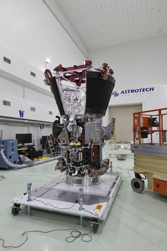 Parker Solar Probe Spacecraft Uncratin, Move to Highbay and Unba