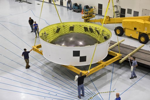 Orion Stage Adapter (OSA) Lift in High Bay