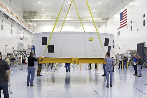 Orion Stage Adapter (OSA) Lift in High Bay