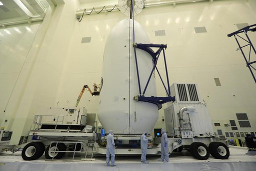 SpaceX TESS Payload Lift to Trailer; Prep for Transport to LC 40
