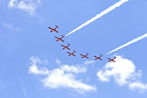 NASA and Canadian Snowbirds Aircrafts
