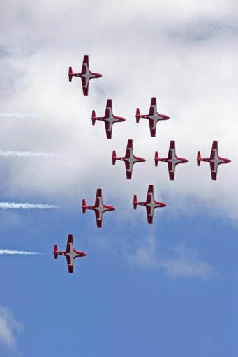 NASA and Canadian Snowbirds Aircrafts