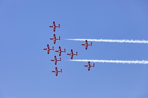 NASA and Canadian Snowbirds Aircrafts