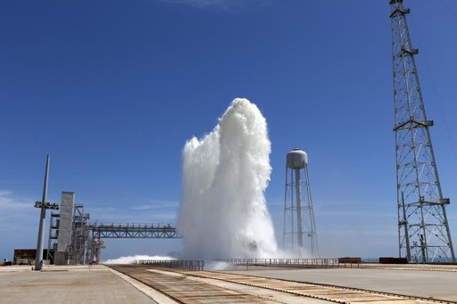 Water Deluge Test at Launch Complex 39B
