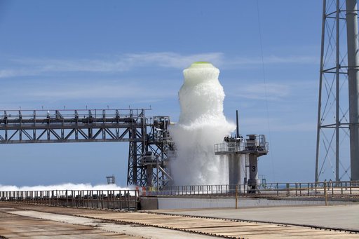 Water Deluge Test at Launch Complex 39B