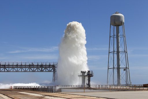Water Deluge Test at Launch Complex 39B