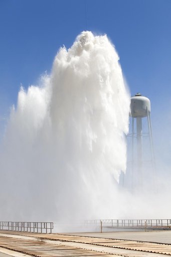 Water Deluge Test at Launch Complex 39B