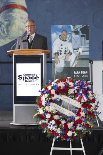 Wreath Laying Ceremony for Alan Bean